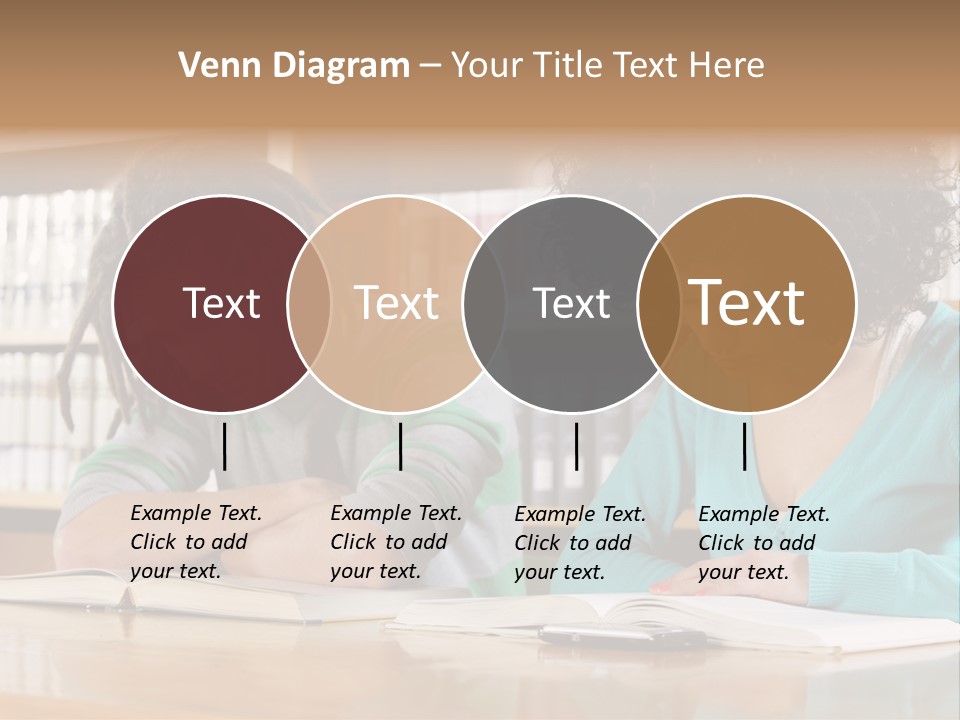 Reading Ethnic Female PowerPoint Template