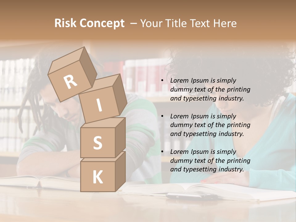 Reading Ethnic Female PowerPoint Template