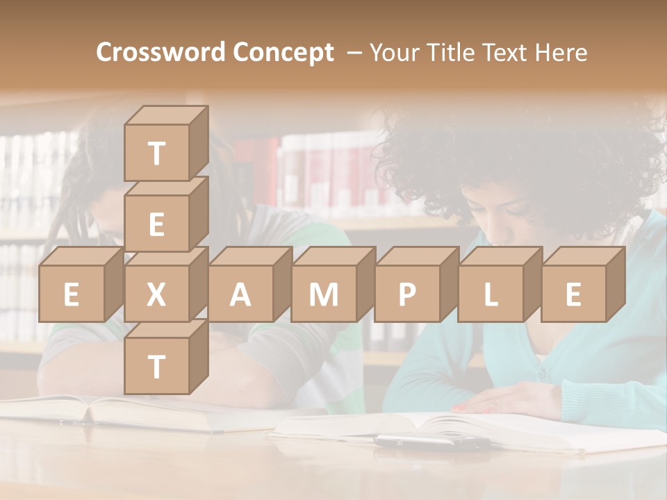 Reading Ethnic Female PowerPoint Template