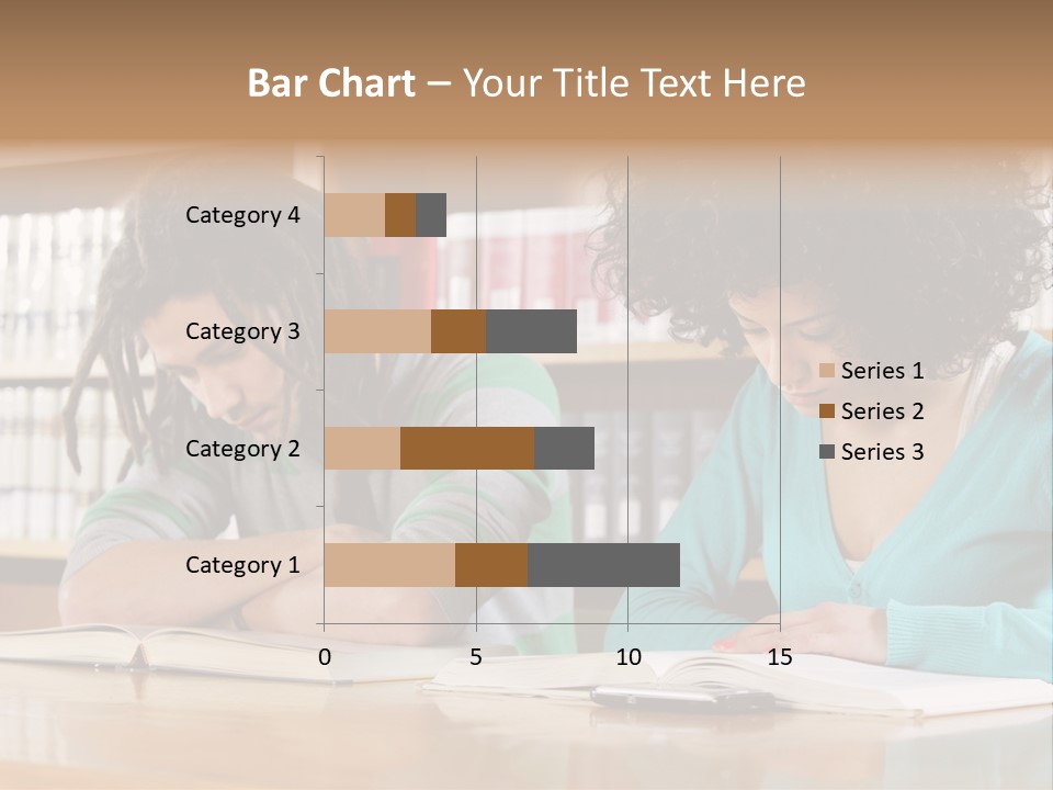 Reading Ethnic Female PowerPoint Template