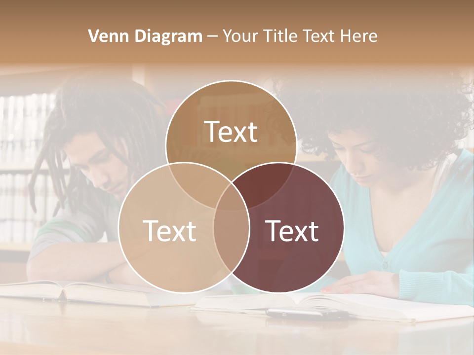 Reading Ethnic Female PowerPoint Template