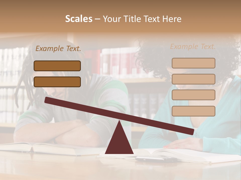 Reading Ethnic Female PowerPoint Template