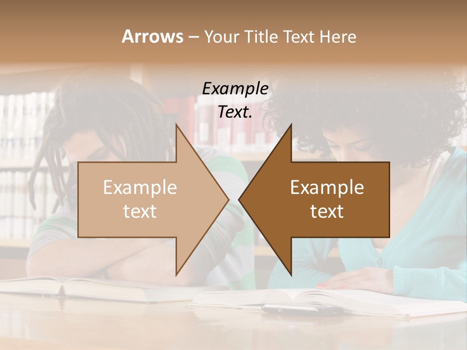 Reading Ethnic Female PowerPoint Template