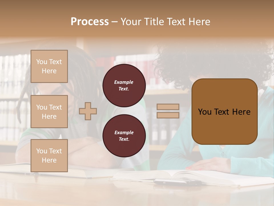 Reading Ethnic Female PowerPoint Template
