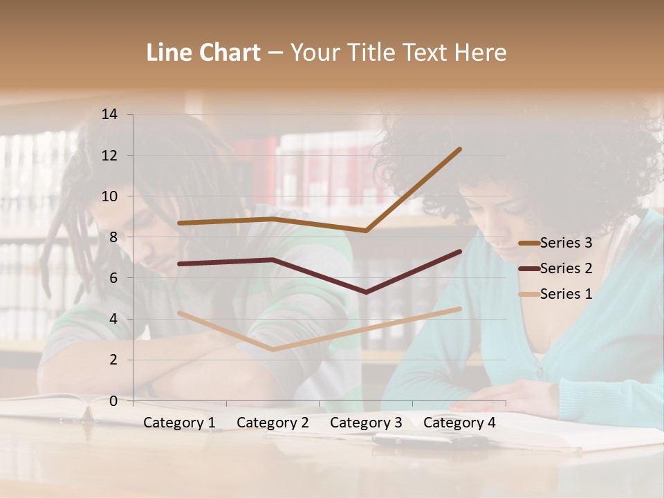Reading Ethnic Female PowerPoint Template