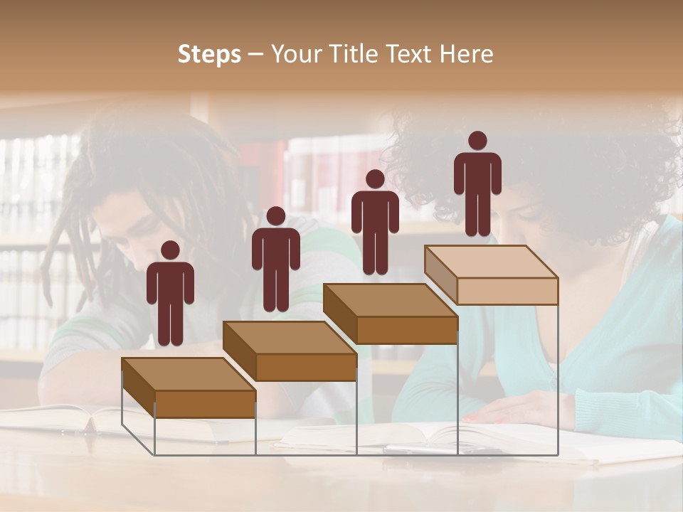 Reading Ethnic Female PowerPoint Template