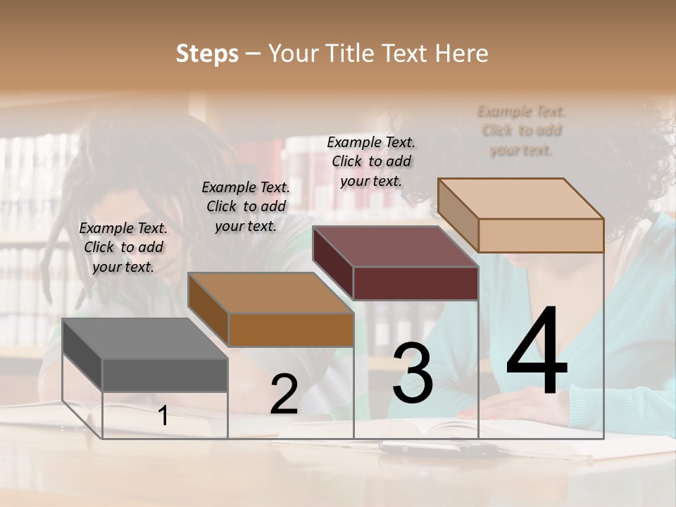 Reading Ethnic Female PowerPoint Template