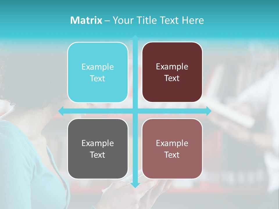 Female One Person Blonde PowerPoint Template