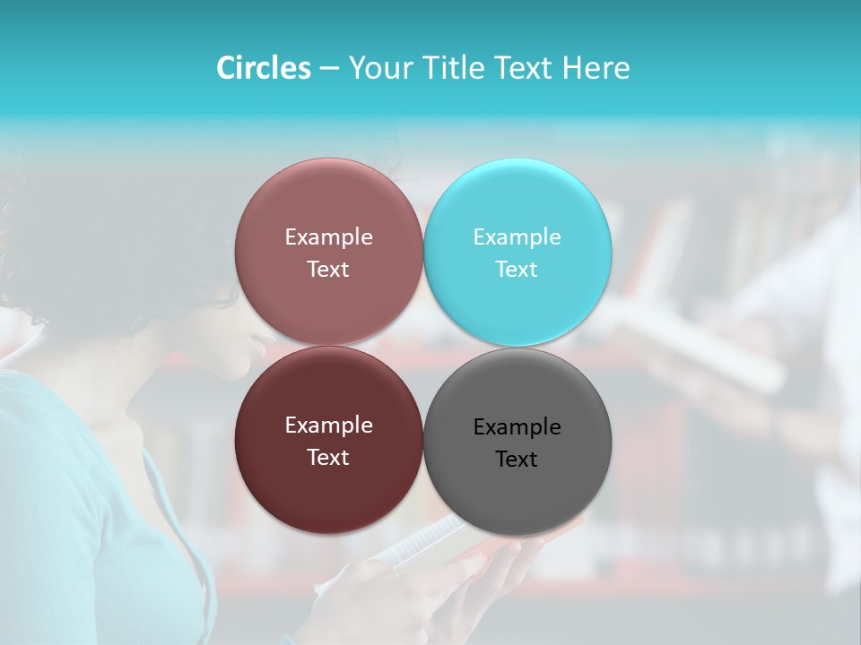 Female One Person Blonde PowerPoint Template