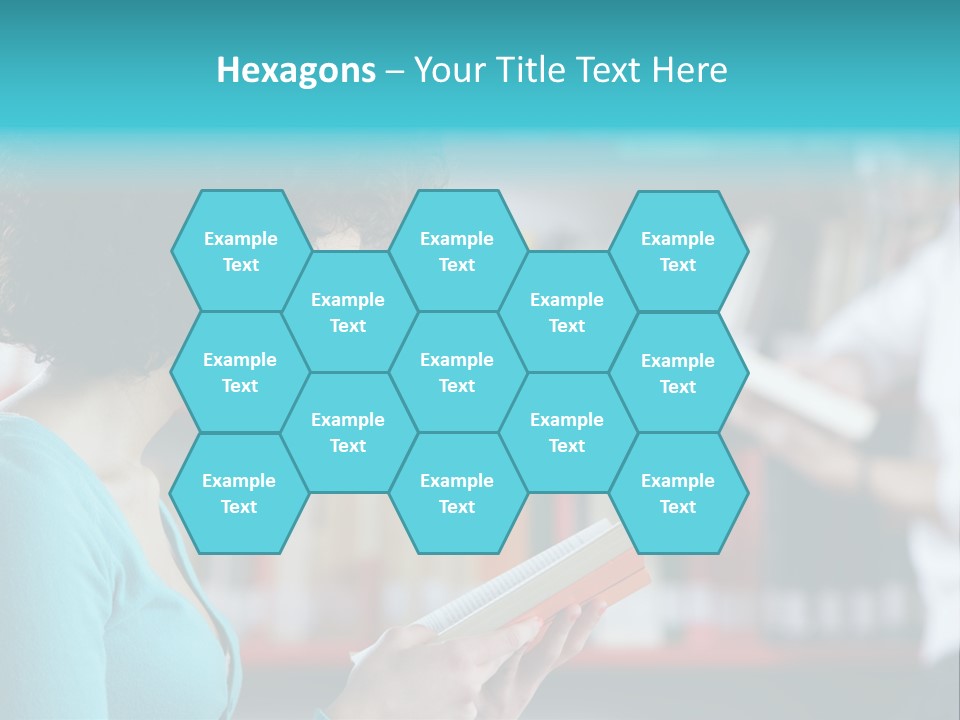 Female One Person Blonde PowerPoint Template