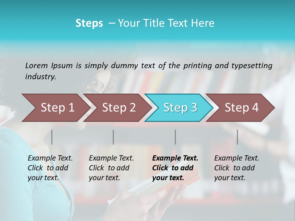 Female One Person Blonde PowerPoint Template