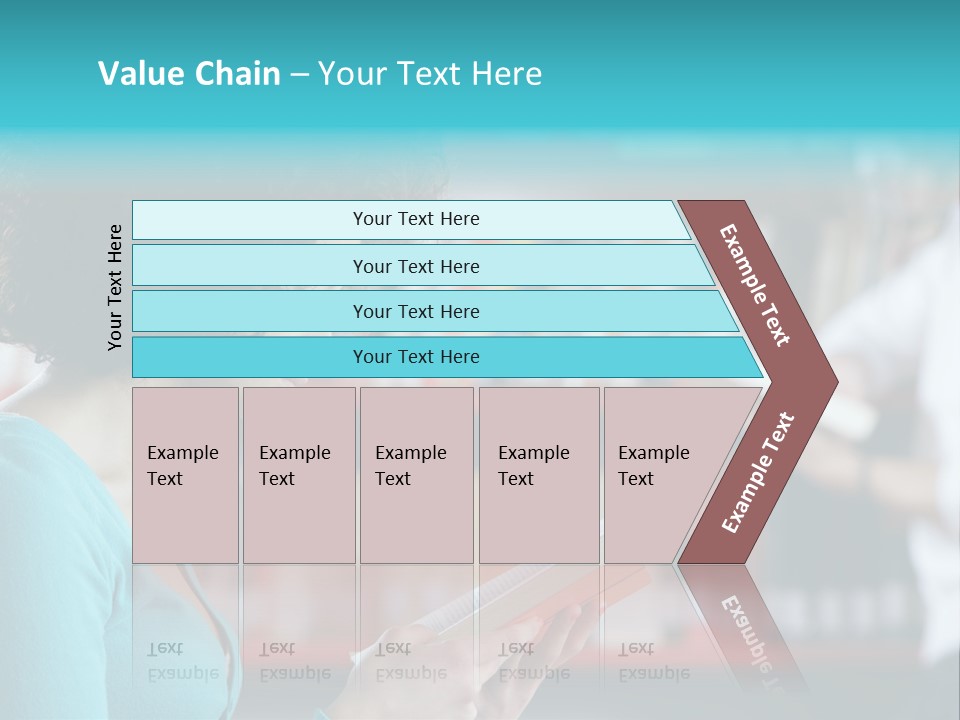 Female One Person Blonde PowerPoint Template