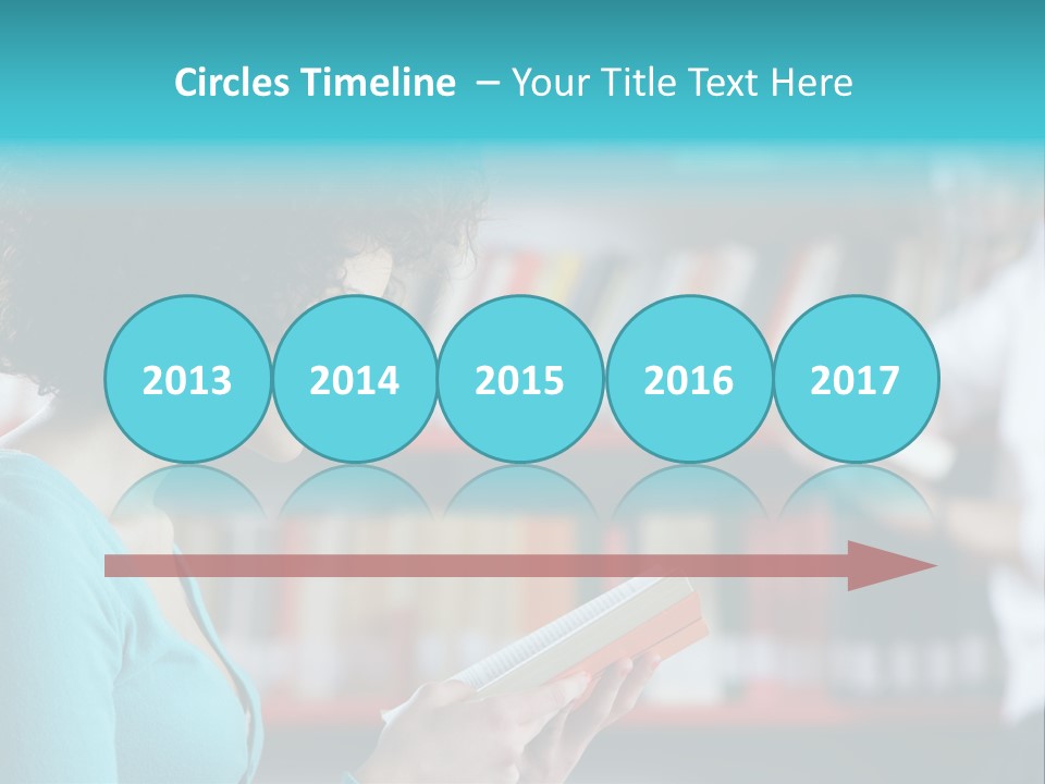 Female One Person Blonde PowerPoint Template