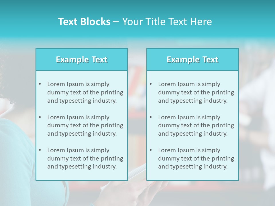 Female One Person Blonde PowerPoint Template