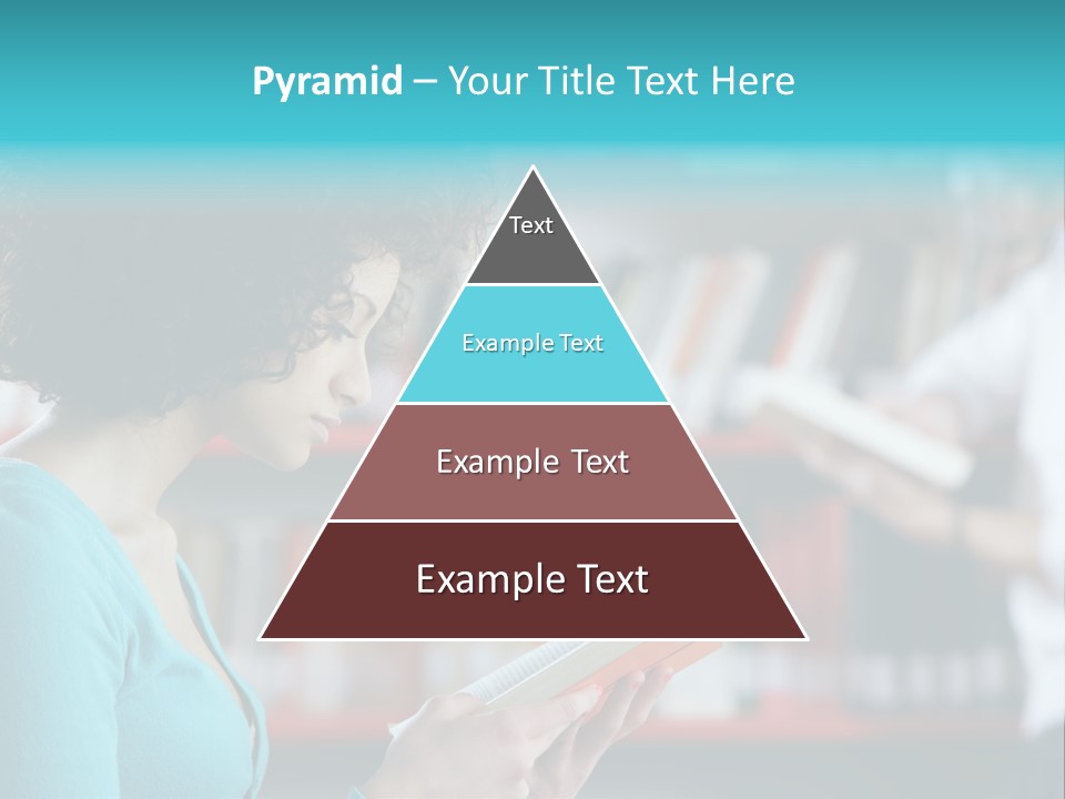 Female One Person Blonde PowerPoint Template