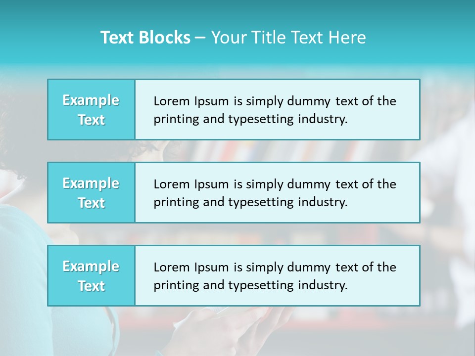 Female One Person Blonde PowerPoint Template