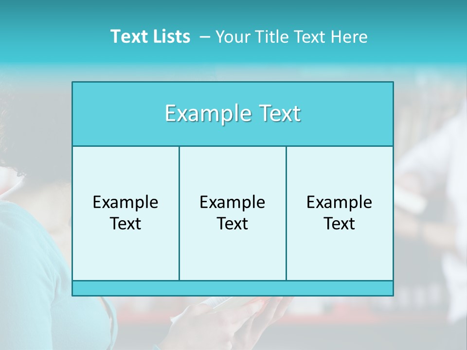 Female One Person Blonde PowerPoint Template