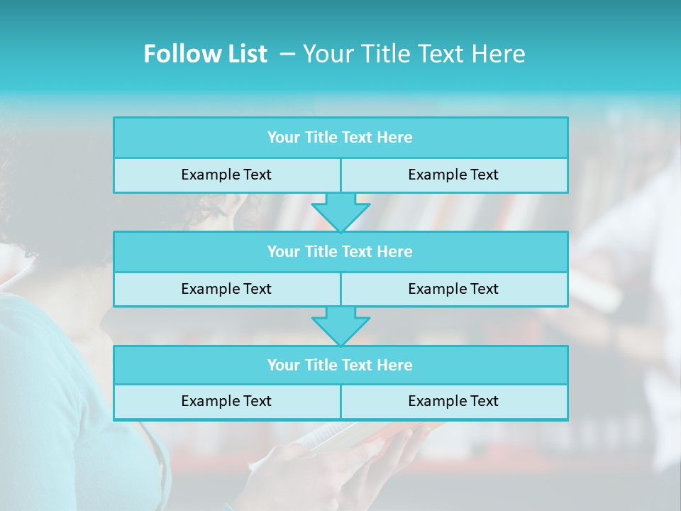 Female One Person Blonde PowerPoint Template