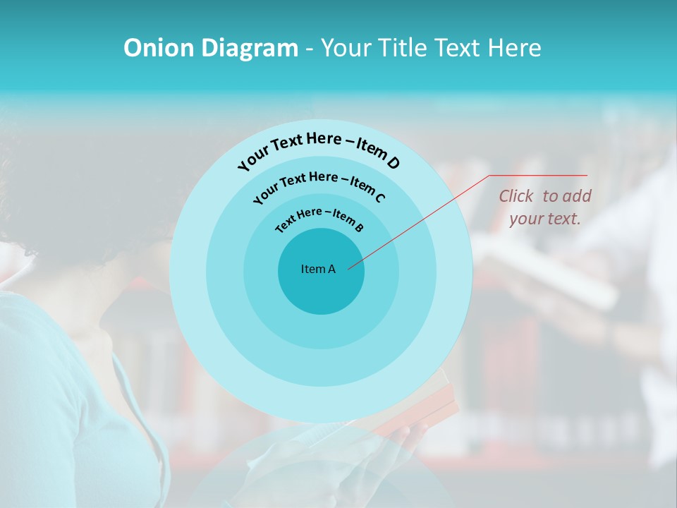 Female One Person Blonde PowerPoint Template