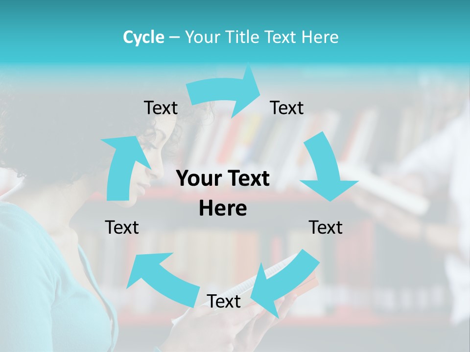 Female One Person Blonde PowerPoint Template