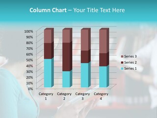 Female One Person Blonde PowerPoint Template