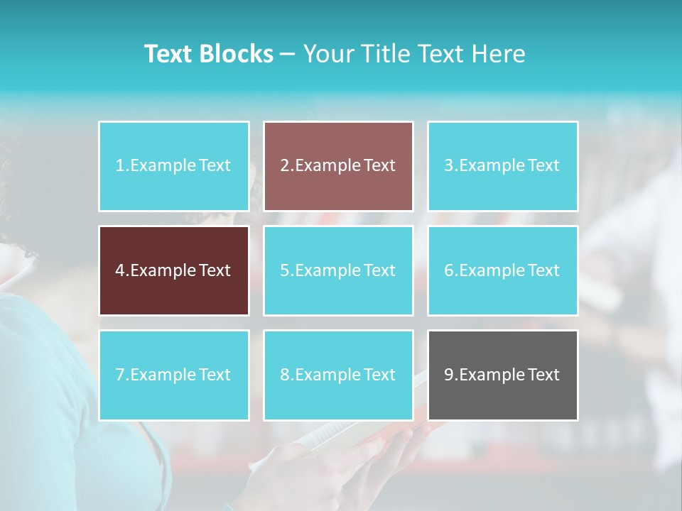 Female One Person Blonde PowerPoint Template