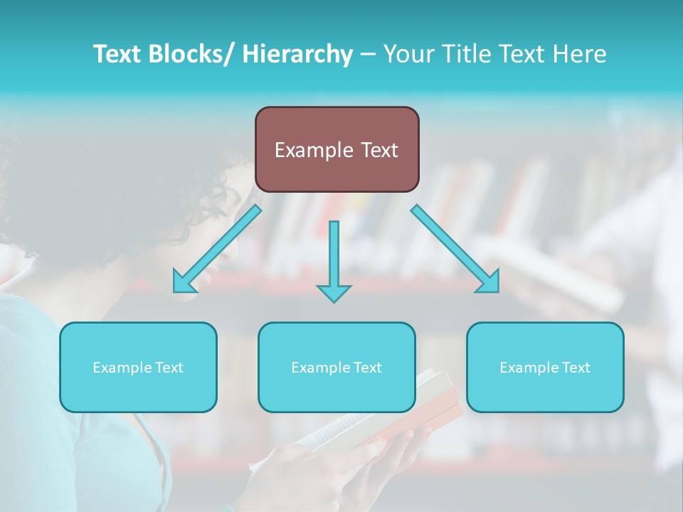 Female One Person Blonde PowerPoint Template