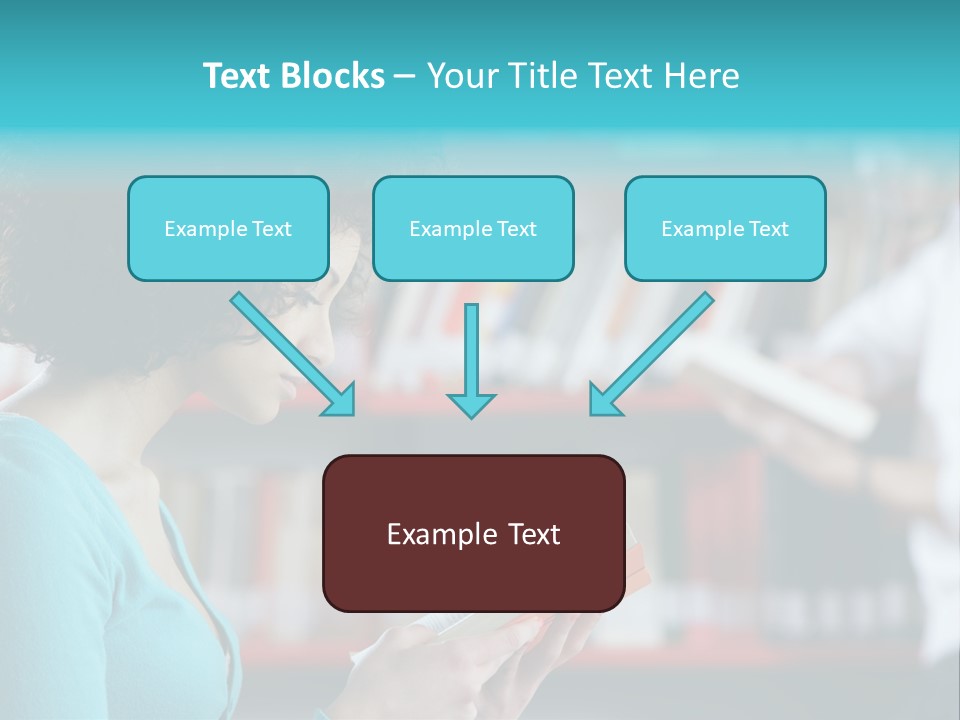 Female One Person Blonde PowerPoint Template