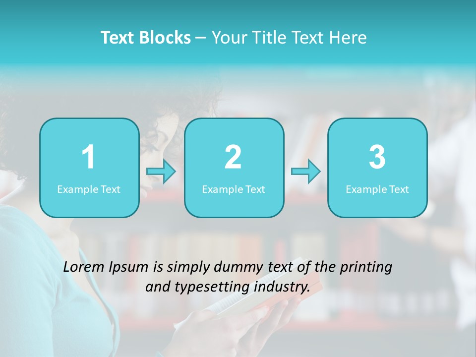 Female One Person Blonde PowerPoint Template