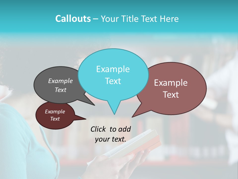 Female One Person Blonde PowerPoint Template