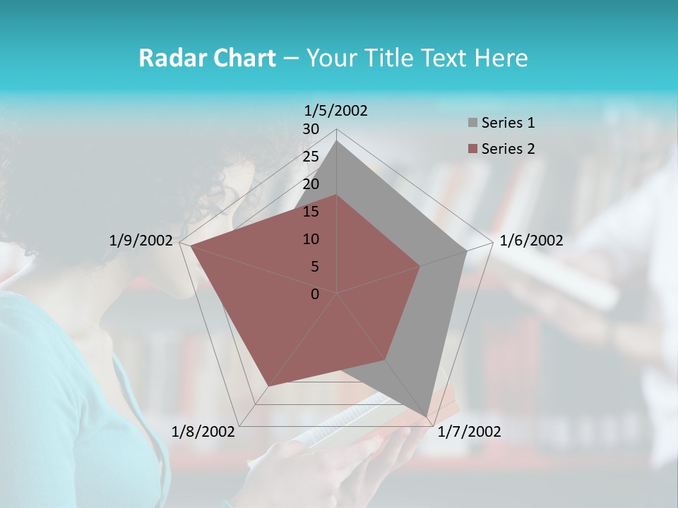 Female One Person Blonde PowerPoint Template