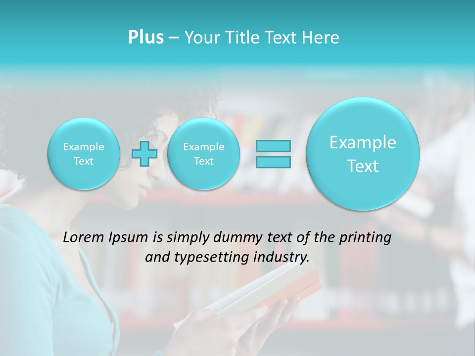 Female One Person Blonde PowerPoint Template