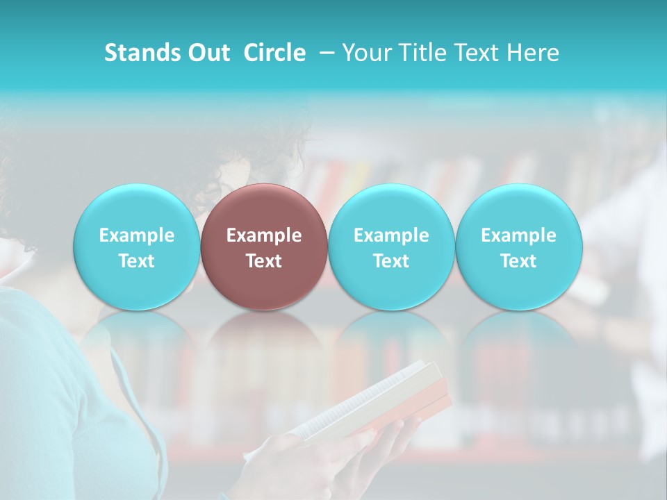 Female One Person Blonde PowerPoint Template