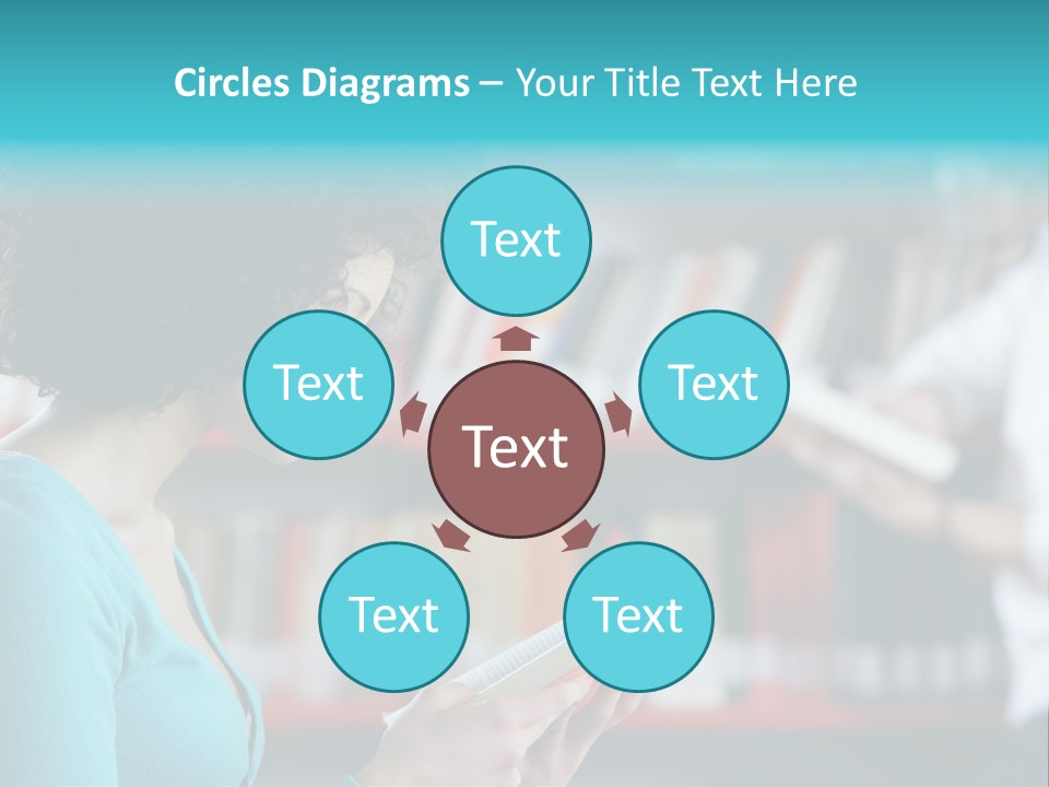 Female One Person Blonde PowerPoint Template