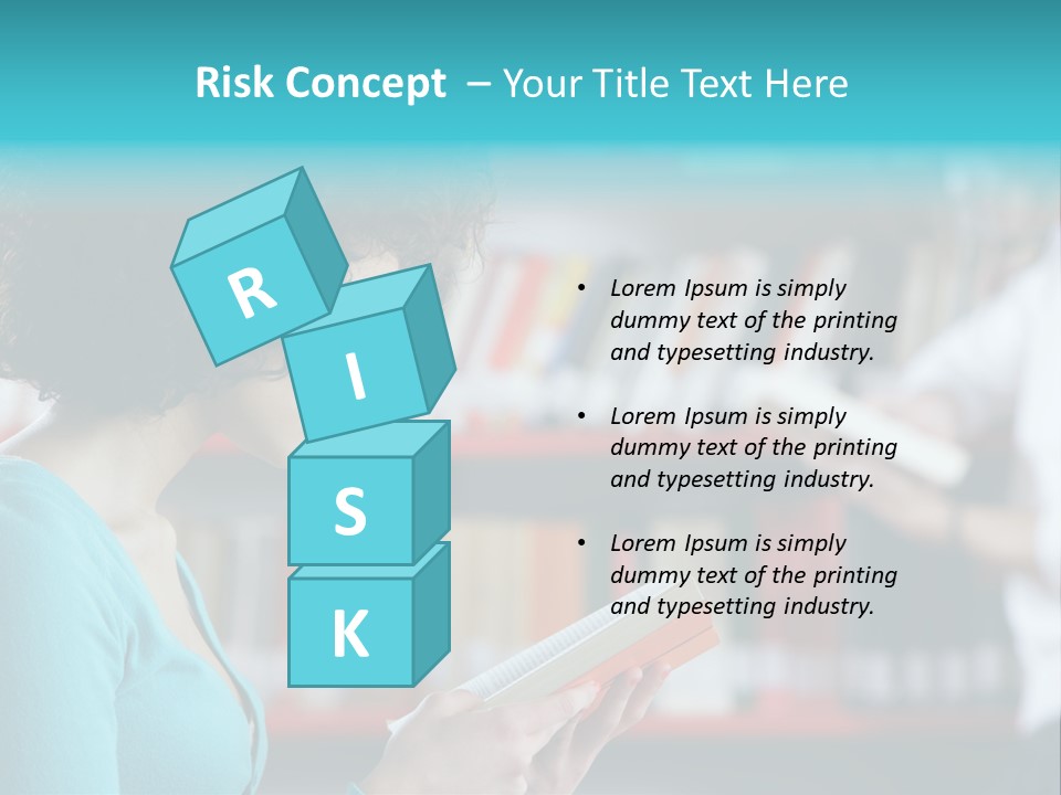 Female One Person Blonde PowerPoint Template