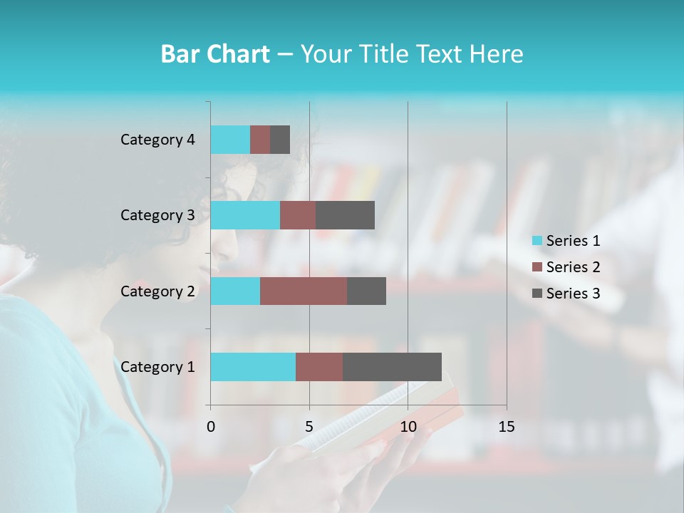 Female One Person Blonde PowerPoint Template