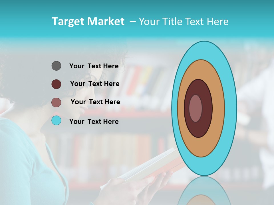 Female One Person Blonde PowerPoint Template