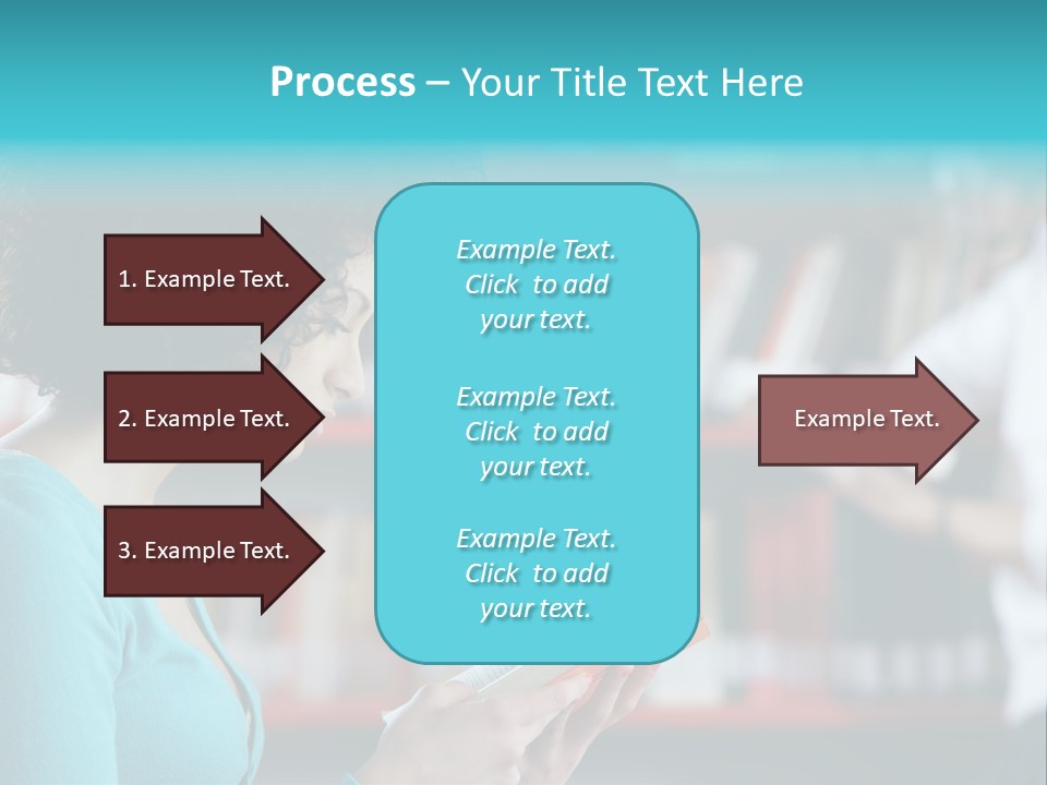 Female One Person Blonde PowerPoint Template