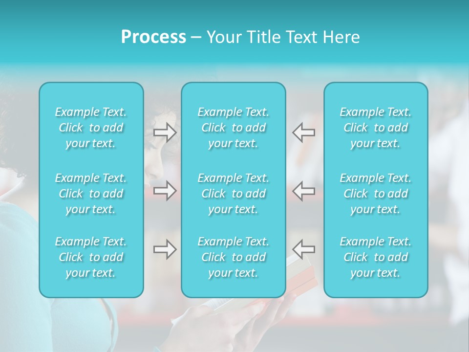 Female One Person Blonde PowerPoint Template