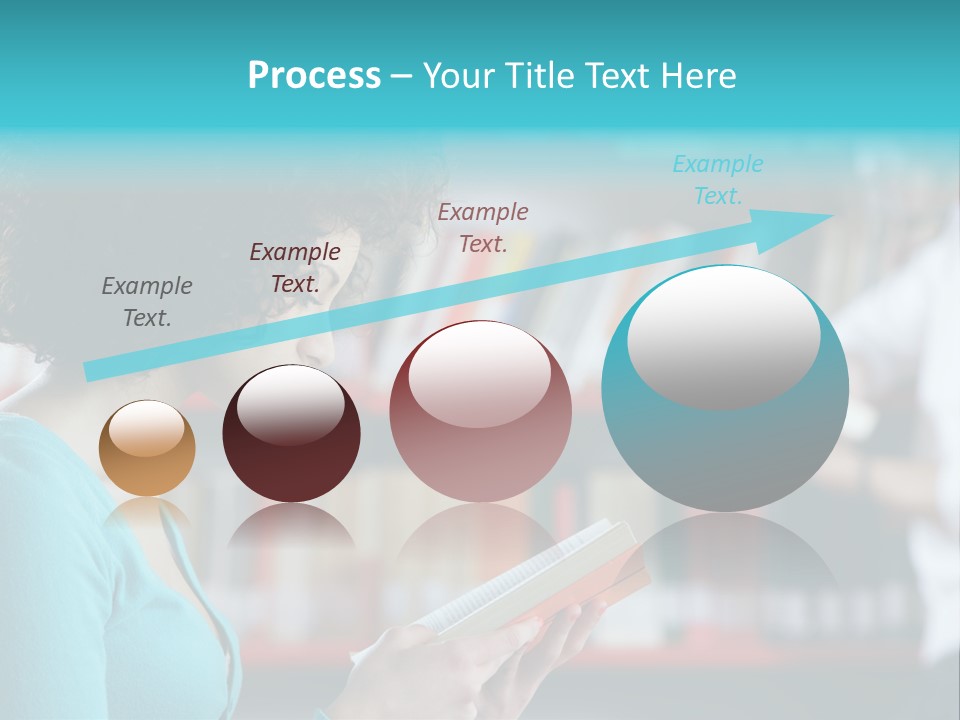 Female One Person Blonde PowerPoint Template