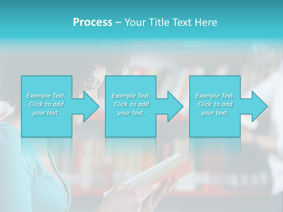 Female One Person Blonde PowerPoint Template