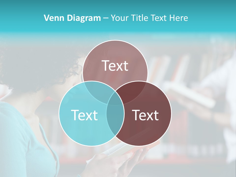 Female One Person Blonde PowerPoint Template