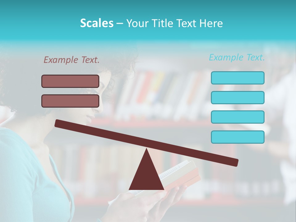 Female One Person Blonde PowerPoint Template