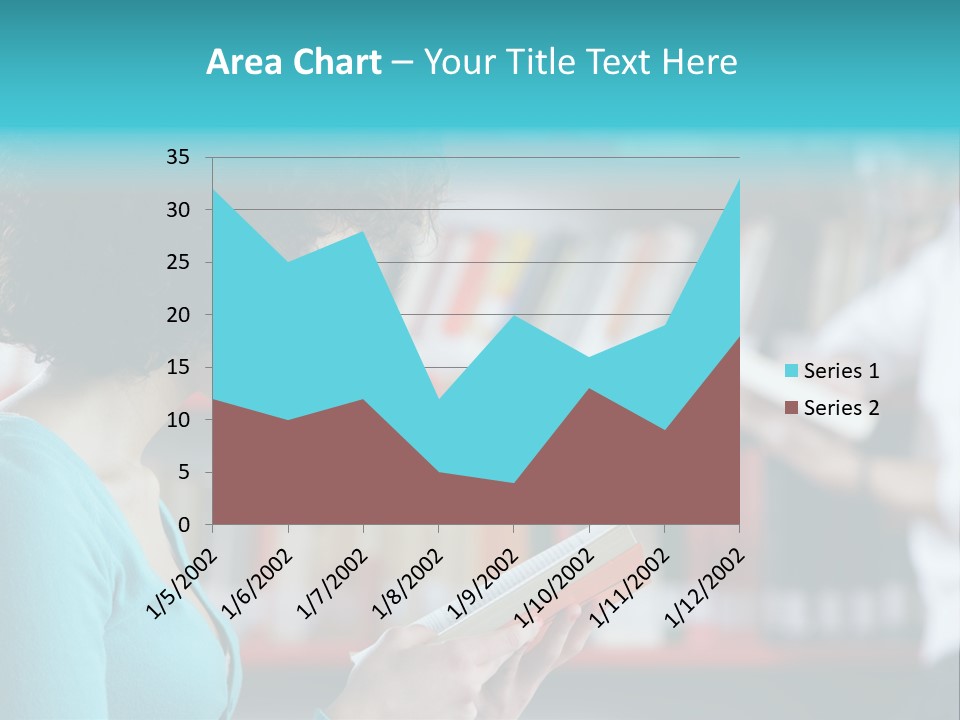 Female One Person Blonde PowerPoint Template