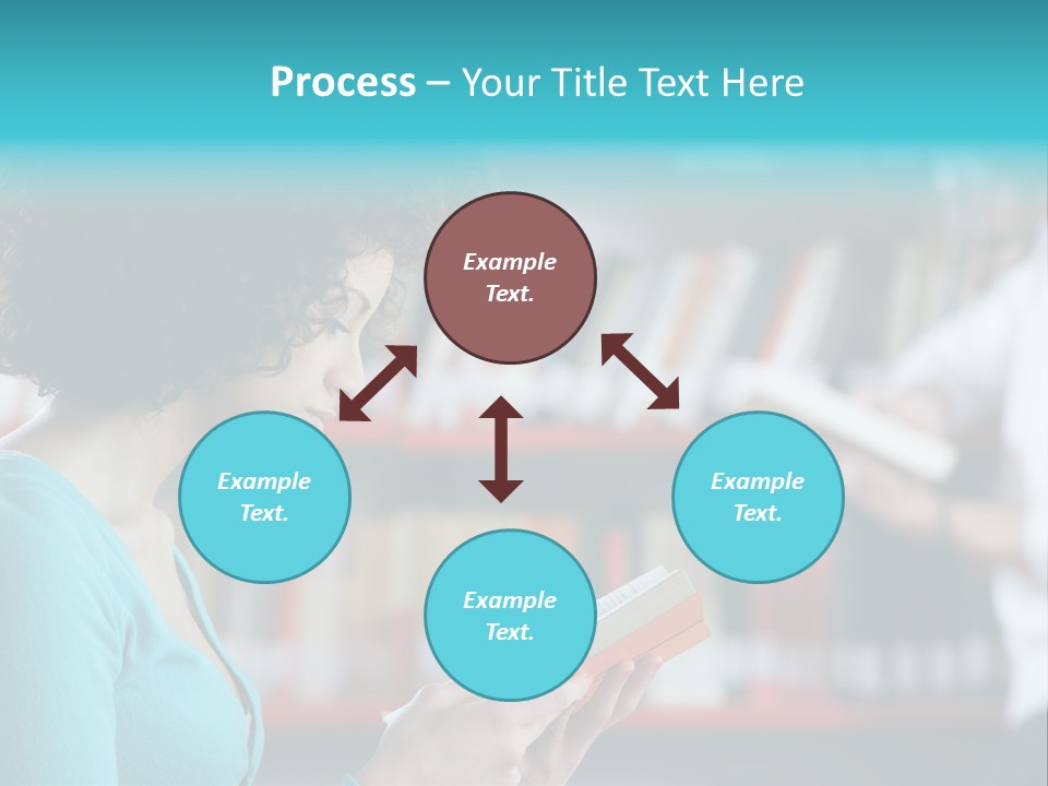 Female One Person Blonde PowerPoint Template