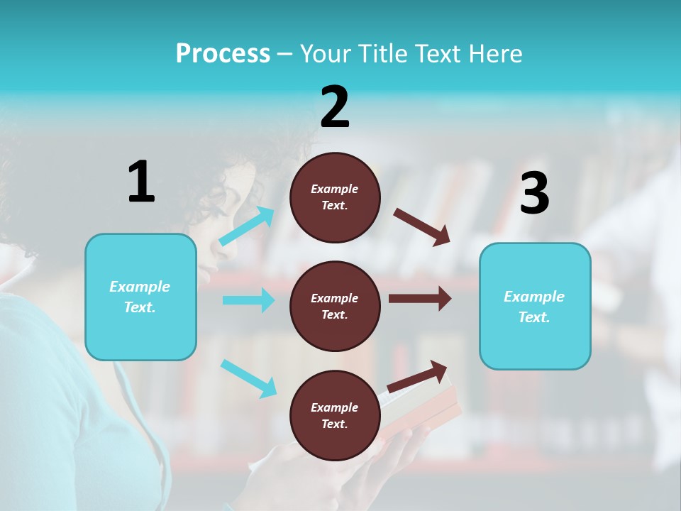 Female One Person Blonde PowerPoint Template