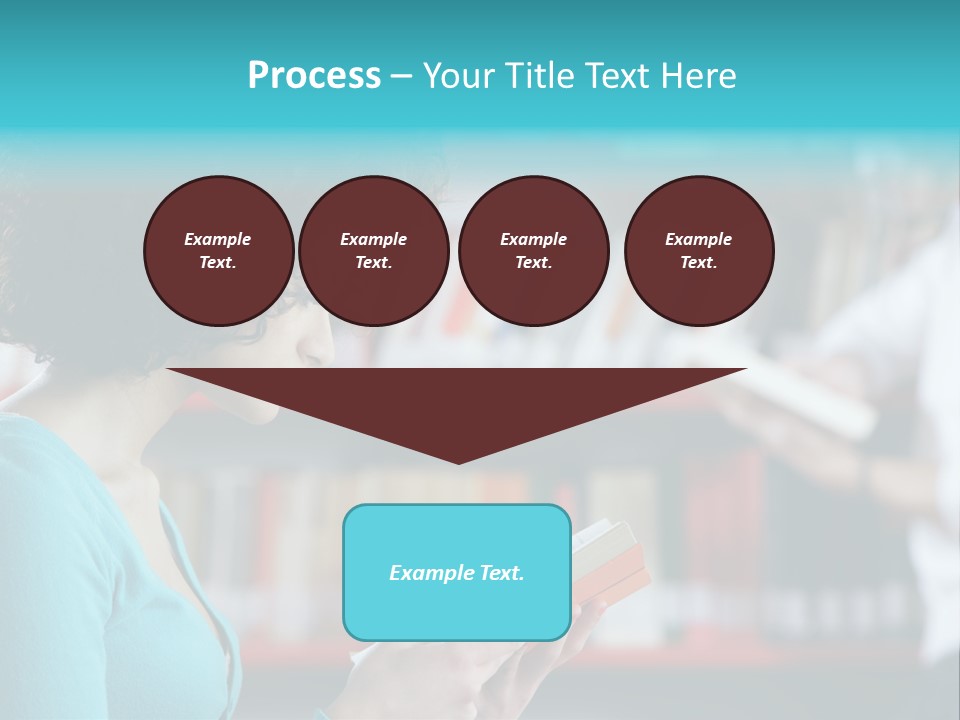 Female One Person Blonde PowerPoint Template