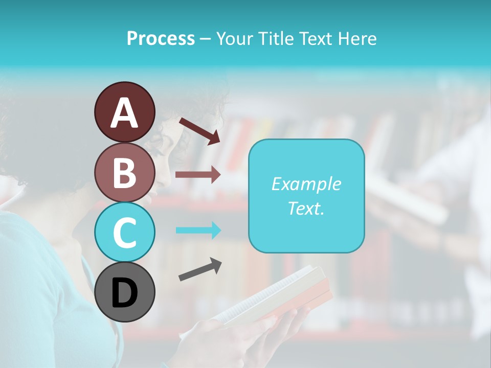 Female One Person Blonde PowerPoint Template