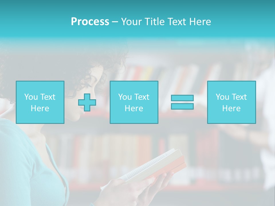 Female One Person Blonde PowerPoint Template