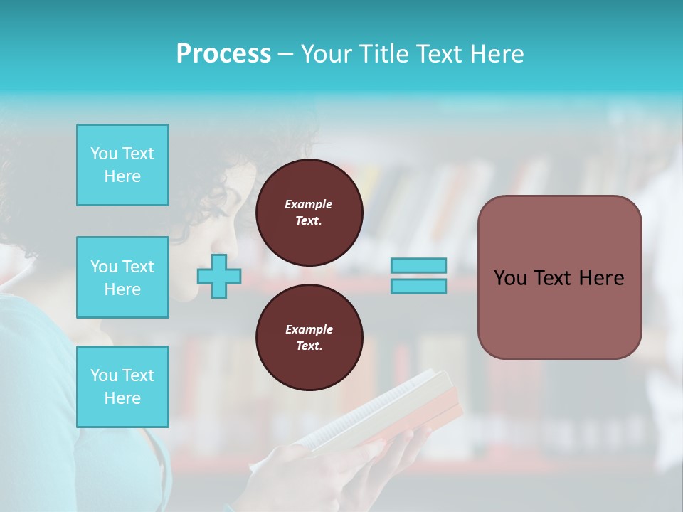 Female One Person Blonde PowerPoint Template